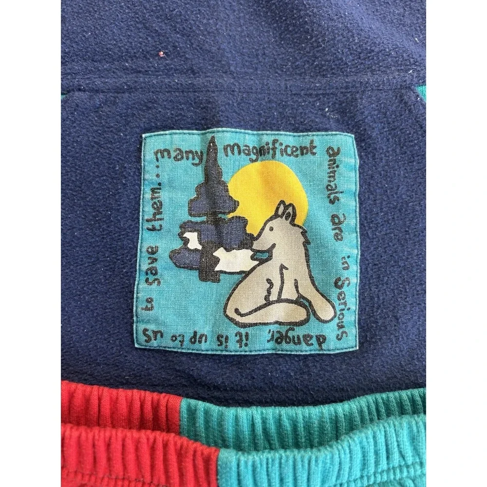 Vintage JetSet Cool Kids Clothes 1980s/1990s 2 Pc Colorblock Outfit Size 3T/4T